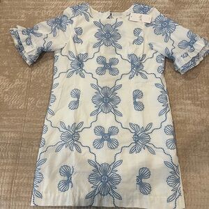 Lilly Pulitzer Blue and White Fiesta Dress